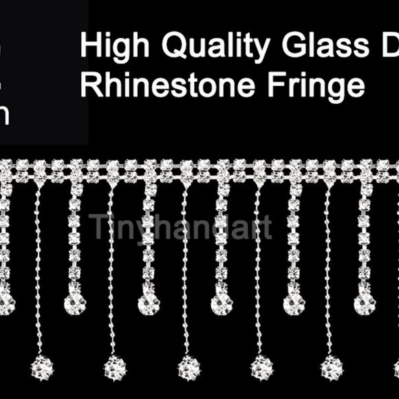 Pink Diamond Fringe Cowboy /Cowgirl Hat,Rhinestone Fringe Double rhinestone band - Picture 9 of 10